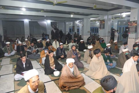 حوزہ علمیہ جامعہ المنتظر لاہور میں ایام فاطمیہ کی مناسبت مجلس عزاء