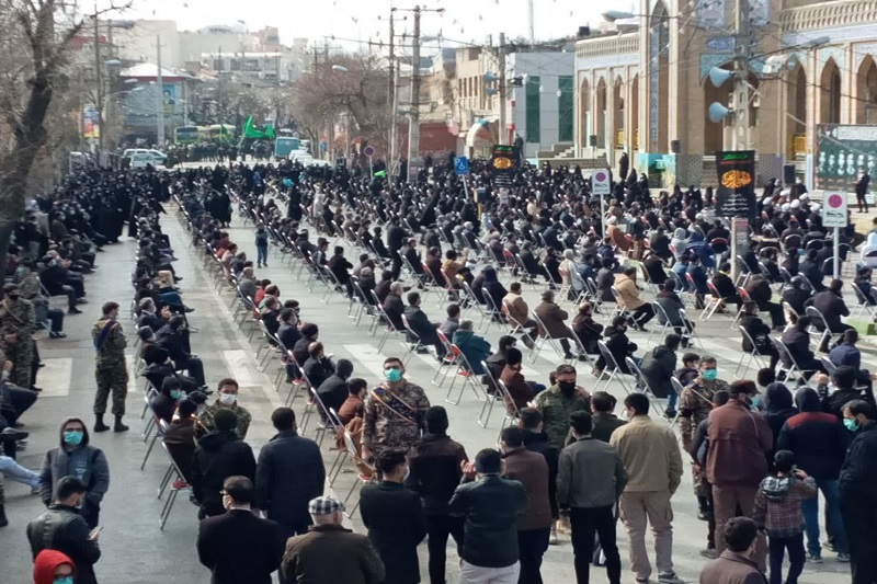 تصاویر/ اجتماع عزاداران فاطمی شهرستان کرمانشاه