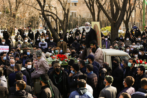 تصاویر/مراسم تشییع پیکر مطهر دو شهید تازه تفحص شده در سالروز شهادت حضرت زهرا(س) در اصفهان