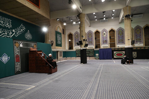 تصاویر / مراسم عزاداری شام شهادت حضرت زهرا (س) در حسینیه امام خمینی (ره) با حضور رهبر انقلاب