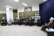 تصاویر / دیدار اعضای دبیرخانه همایش بین‌المللی حضرت ابوطالب(ع) با آیت الله اعرافی