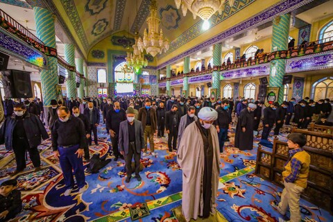 تصاویر/ مراسم سوگواری شهادت بانوی دو عالم در یزد