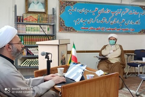 رزمایش معاونین تهذیب مدارس علمیه شرق کرمانشاه