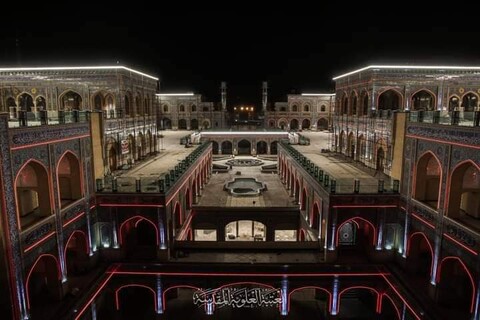 حرم امیرالمومنین (ع) میں سب سے بڑے صحن "صحن فاطمہ الزہرا (ع)" کا افتتاح
