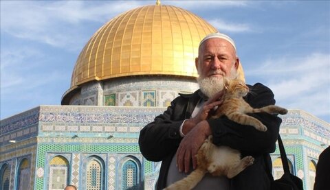 پدر گربه‌های فلسطینی در مسجدالاقصی در اثر کرونا درگذشت