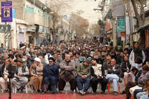 کوئٹہ میں حضرت امام مہدی (عج) کی شان میں ہونے والی گستاخی کے خلاف احتجاجی جلسہ