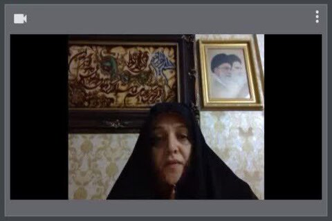 همسر شهید حاج حسن طهرانی مقدم