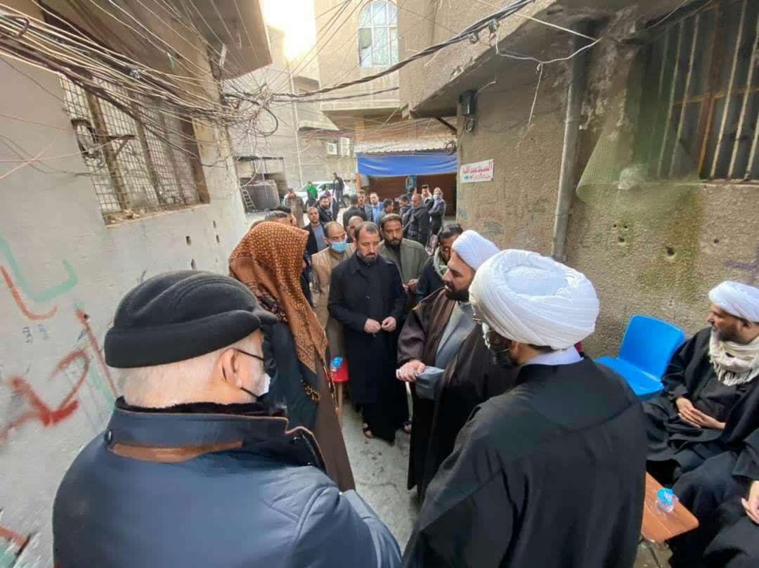 وفد المرجعية الدينية يزور مجالس العزاء المقامة على ارواح شهداء التفجير الأخير في ساحة الطيران ببغداد