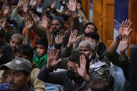 کراچی میں سردارانِ شہدائے مدافعان حرم اہل بیت ؑ اور شہدائے مچھ کی یاد میں یاد گار مجلس عزا کا انعقاد و قوم کے اتحاد کا عظیم مظاہرہ