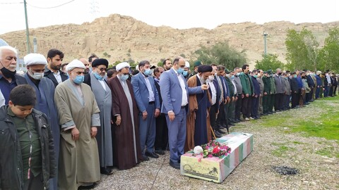 تشییع پیکر مطهر طلبه شهید محمدرضا اکبری پس از ۳۸ سال در شهرستان گتوند به روایت تصویر