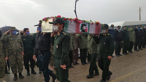 تشییع پیکر مطهر طلبه شهید محمدرضا اکبری پس از ۳۸ سال در شهرستان گتوند به روایت تصویر