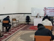 تصاویر/ امتحانات نیم سال اول مدرسه علمیه امام صادق (ع) بیجار