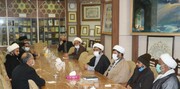 اسلامی انقلاب کی سالگرہ کے موقع پر پاکستانی علماء کا روضہ امام رضا (ع) کے اسلامی تحقیقاتی فاؤنڈيشن کا دورہ