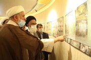 افتتاح نمایشگاه ستاد بازسازی توسط امام جمعه قم