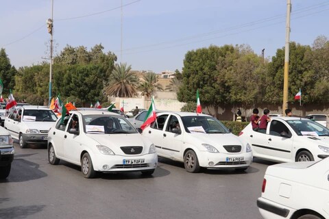 راهپیمایی خودرویی 22 بهمن در بندرعباس