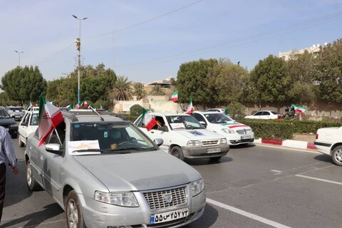 راهپیمایی خودرویی 22 بهمن در بندرعباس