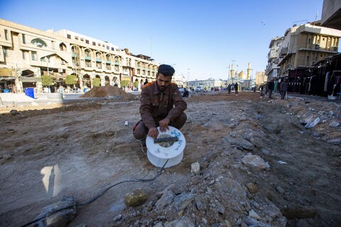 روضہ مبارک حضرت عباس (ع) کا بیرونی توسیعی منصوبہ زائرین کی خدمت کے لئے نئی جگہیں شامل کرنے کے لئے اقدامات