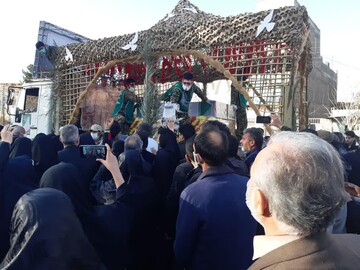 پیکر مطهر دو شهید گمنام در کاشان تشییع شد+ فیلم