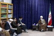 تصاویر/ دیدار نمایندگان طلاب استان مازندران با آیت الله اعرافی