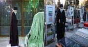 इस्लामी क्रान्ति के वरिष्ठ नेता ने इमाम ख़ुमैनी के मज़ार पर पहुंचकर दी श्रृद्धांजलि