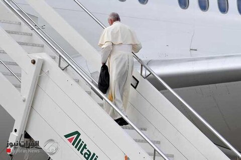 پاپ فرانسیس فرودگاه رُم را به مقصد عراق ترک کرد