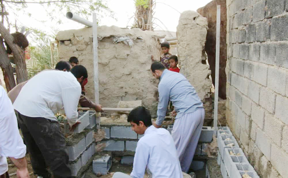 فعالیت جهادی طلاب جهادی الغدیر در روستاهای غیزانیه اهواز