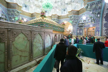 تصاویر / مراسم تحویل سال جدید در حرم حضرت معصومه(س)