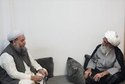 پاکستان کے وفاقی وزیر کی آیت اللہ العظمی بشیر نجفی سے ملاقات