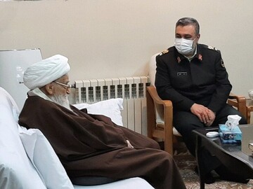 تصاویر/ دیدار سردار اشتری با مراجع و علما در قم