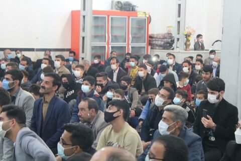 تصاویر/مراسم جشن نیمه شعبان در حسینیه شهر توپ آغاج بیجار
