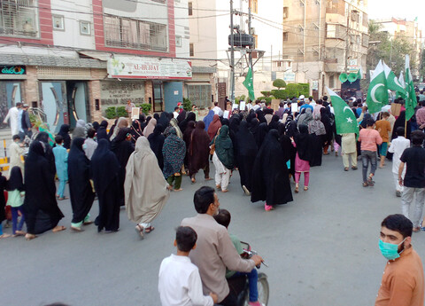 تصاویر/ شیعہ مسنگ پرسنز معاملہ؛ مظاہرین کا مزار قائدؒ پر دھرنا