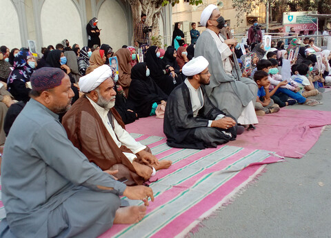 تصاویر/ شیعہ مسنگ پرسنز معاملہ؛ مظاہرین کا مزار قائدؒ پر دھرنا