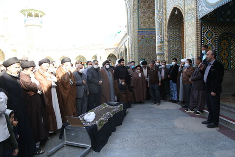 تصاویر / مراسم تشییع جانباز و مبلغ فداکار حجت الاسلام والمسلمین حاج شیخ محمد هادی محامی