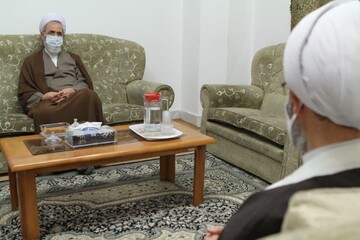 دیدار آیت‌الله اعرافی با رئیس مؤسسه امام خمینی(ره)