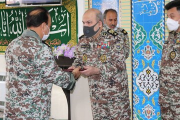 مراسم تکریم و معارفه ارشد نظامی ارتش در استان قم