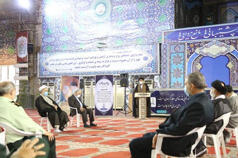 تصاویر/ برگزاری نخستین نشست قرارگاه فرهنگی دفتر نماینده ولی‌فقیه در خوزستان در سال ۱۴۰۰