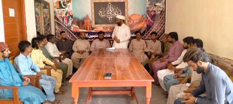 ماہ مبارک رمضان کے سلسلے میں جامعۃالمصطفی خاتم النبیین جیک آباد میں وارثان شہدا کے اعزاز میں تقریب منعقد