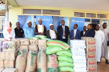 کالاهای هدیه به مسجد مرکزی اوگاندا در ماه رمضان