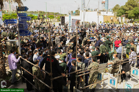 بالصور/ مراسيم تشييع العميد حجازي في أصفهان