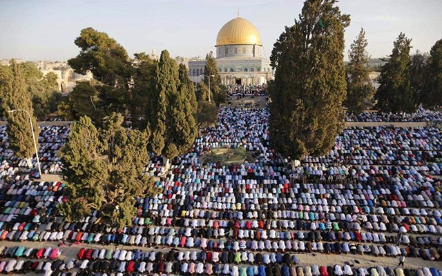 حضور ۶۰ هزار نفر در دومین نمازجمعه رمضانی مسجدالاقصی