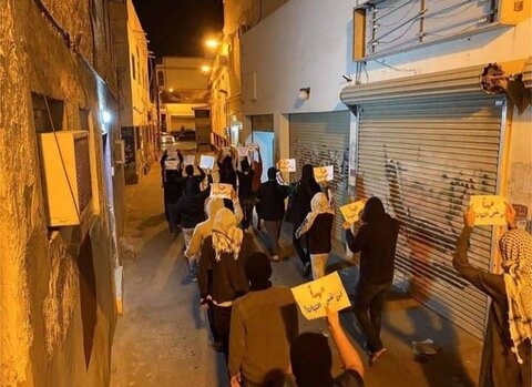 مردم بحرین در همبستگی با زندانیان انقلابی تظاهرات کردند