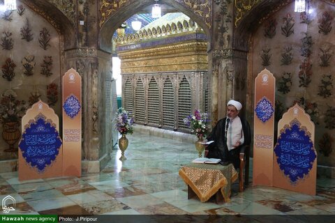 بالصور/ تسجيل البرنامج الخاص بمناسبات شهر رمضان الفضيل في حرم السيدة فاطمة المعصومة سلام الله عليها بقم المقدسة