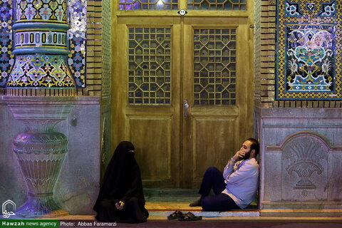 بالصور/ أجواء حرم فاطمة المعصومة عليها السلام في ذكرى ولادة الإمام الحسن عليه السلام