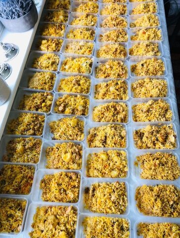 توزیع صدها غذای افطاری به نیازمندان در واسال