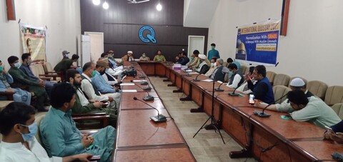 فلسطین فائونڈیشن بلوچستان کے زیر اہتمام کوٸٹہ پریس کلب میں گول میز کانفرنس کا انعقاد