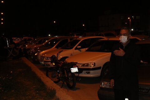 تصاویر| احیای شب قدر به صورت خودرویی در شیراز