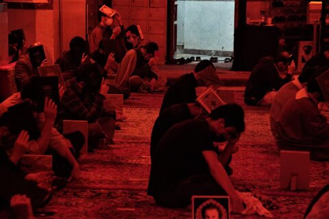 تصاویر / برگزاری مراسم شب قدر در مدرسه علمیه صالحیه قزوین