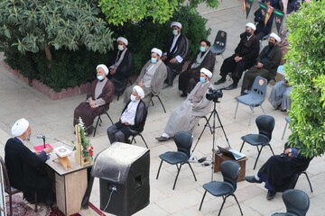 تصاویر| تجلیل از اساتید مدارس علمیه منصوریه، مولی الموحدین، خاتم الانبیا و غدیریه شیراز