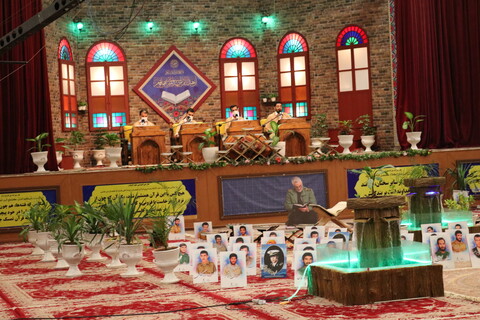 تصویر/ ترتیل خوانی قرآن در حسینیه ثارالله بوشهر