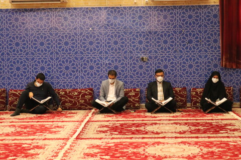 تصویر/ ترتیل خوانی قرآن در حسینیه ثارالله بوشهر